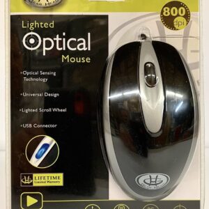 Gear Head-Lighted Optical Mouse 800 dpi