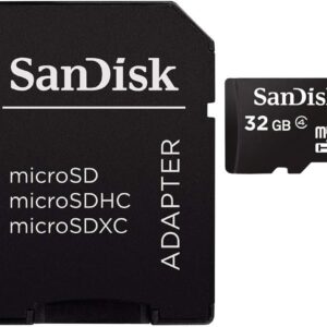 32 GB Black SanDisk MicroSD Memory Card with Adapter